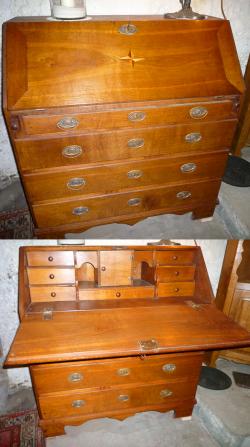 Antike Louis-Seize / Biedermeier  Sekretär, Eiche  