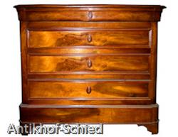 Biedermeier Kommode, Nussbaum