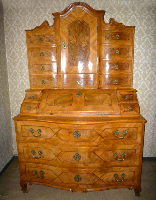 Tabernakel-Aufsatzsekrtär, Tabernakel-Sekretär, Barock-Sekretär